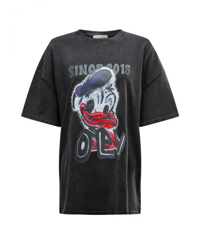 T-shirt damski OLAVOGA MOSE 2026 ciemny szary - FashionPlace - 4