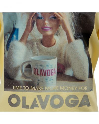 T-shirt damski OLAVOGA EARNED 2026 żółty - FashionPlace - 6