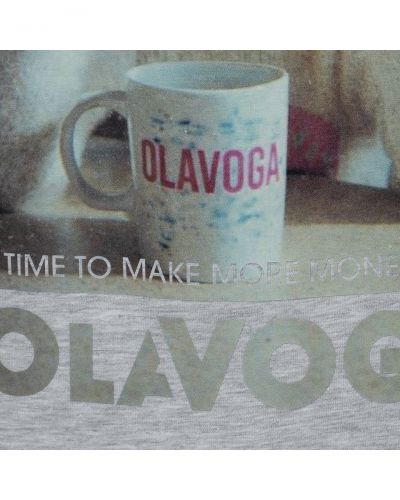 T-shirt damski OLAVOGA EARNED 2026 szary - FashionPlace - 5