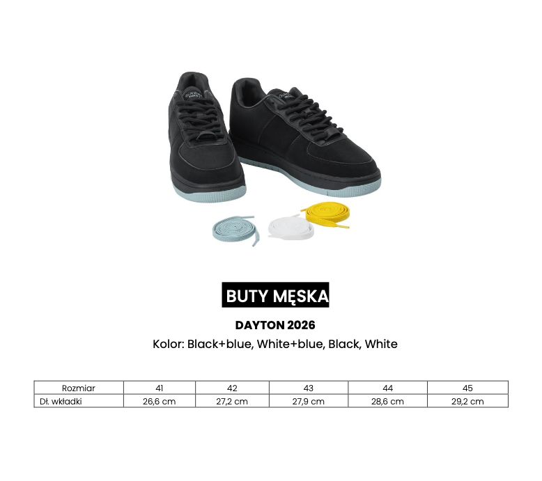 Buty męskie OLAVOGA DAYTON 2026 black + blue