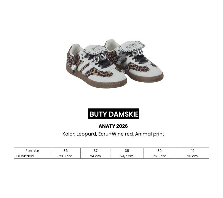 Buty damskie OLAVOGA ANATY 2026 animal print