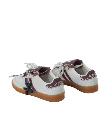 Buty damskie OLAVOGA ANATY 2026 ecru + wine red - FashionPlace - 5