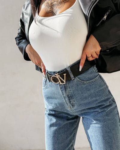 Pasek damski OLAVOGA CAIN 2026 czerń - FashionPlace - 1