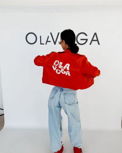 Kurtka damska OLAVOGA LADYO 2026 czerwień - FashionPlace - 2