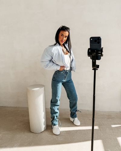 Kurtka damska OLAVOGA MOONKAO 2026 niebieska - FashionPlace - 1