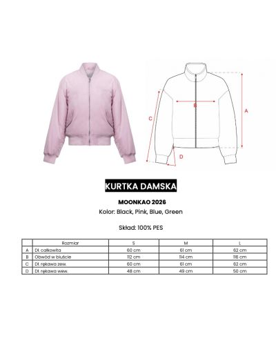 Kurtka damska OLAVOGA MOONKAO 2026 róż - FashionPlace - 9