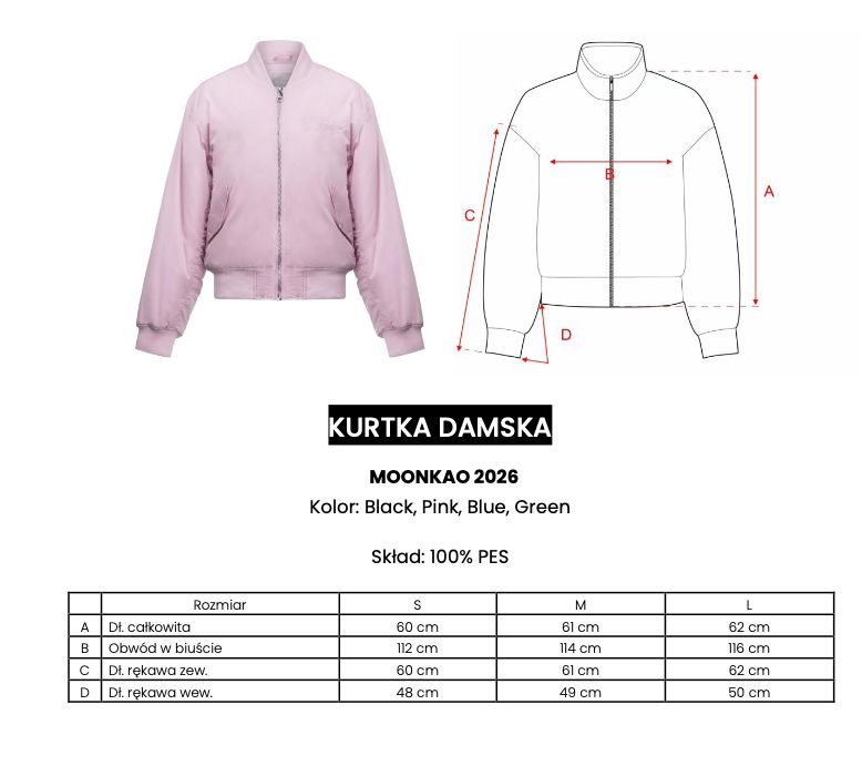 Kurtka damska OLAVOGA MOONKAO 2026 róż