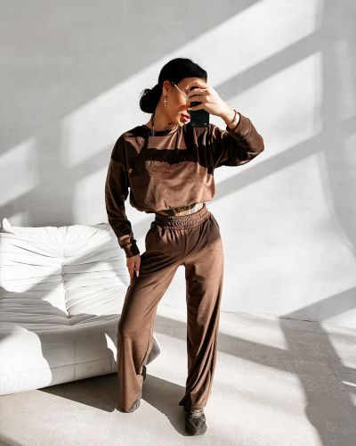 Komplet damski OLAVOGA IMPERIAL 2026 brąz - FashionPlace - 3