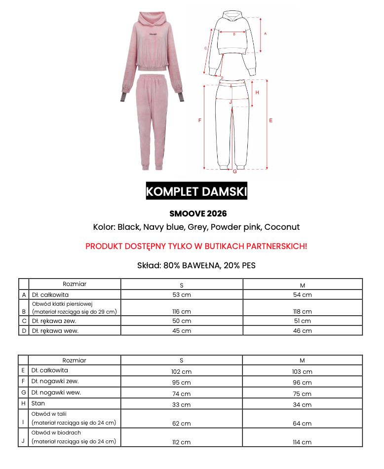 Komplet damski OLAVOGA SMOOVE 2026 czerń