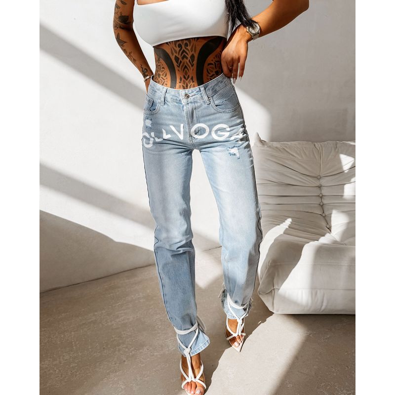 Spodnie damskie OLAVOGA MASSYR 2026 niebieskie - FashionPlace - 5