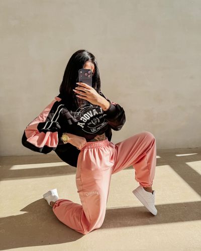 Spodnie damskie OLAVOGA EVARA 2026 coral pink - FashionPlace - 1