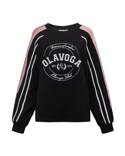 Bluza damska OLAVOGA DELORA 2026 black + coral pink - FashionPlace - 4