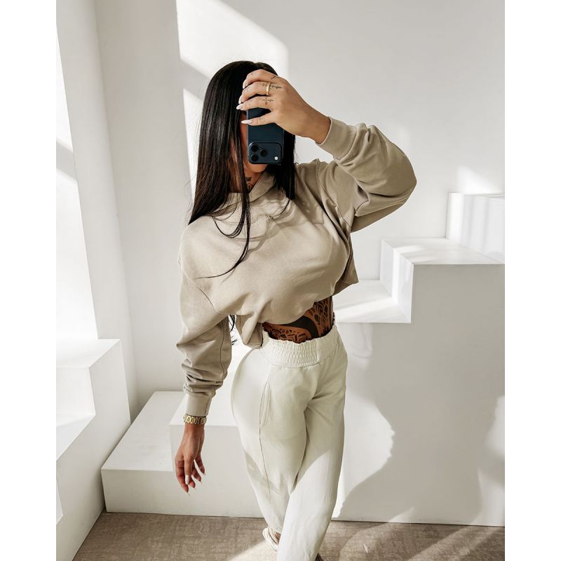 Bluza damska OLAVOGA APERIO 2026 szara - FashionPlace - 1