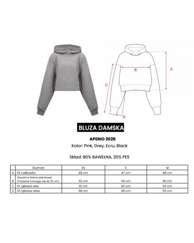 Bluza damska OLAVOGA APERIO 2026 szara - FashionPlace - 6
