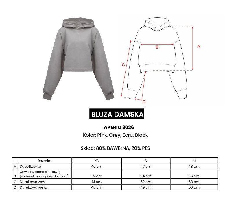 Bluza damska OLAVOGA APERIO 2026 szara