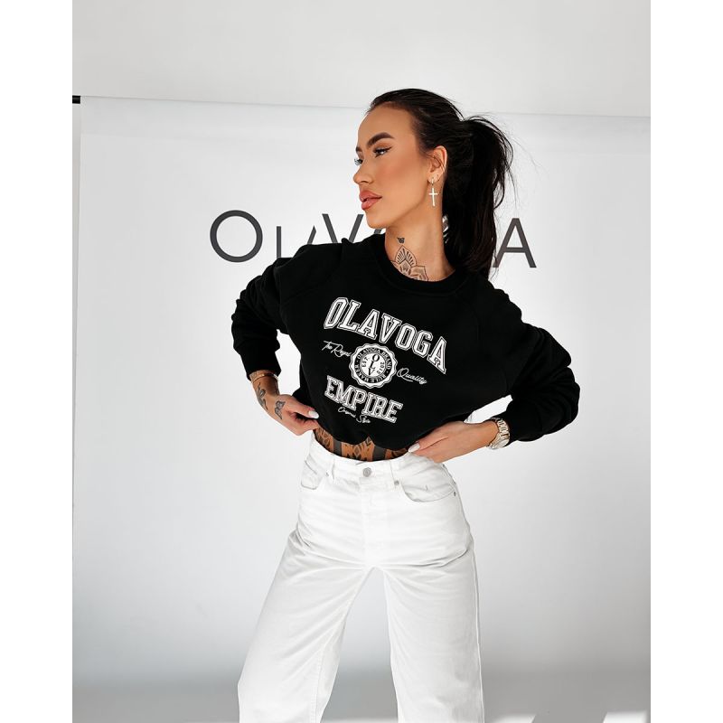 Bluza damska OLAVOGA AMARIS 2026 czerń - FashionPlace - 1