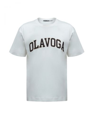 T-shirt męski OLAVOGA ROQA 2026 ecru - FashionPlace - 4