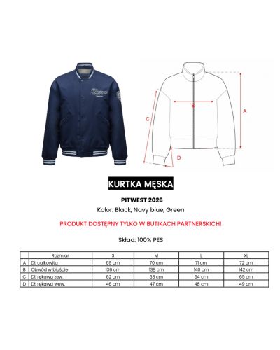 Kurtka męska OLAVOGA PITWEST 2026 czerń - FashionPlace - 10