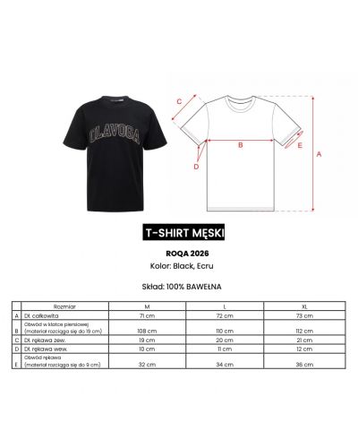 T-shirt męski OLAVOGA ROQA 2026 ecru - FashionPlace - 5