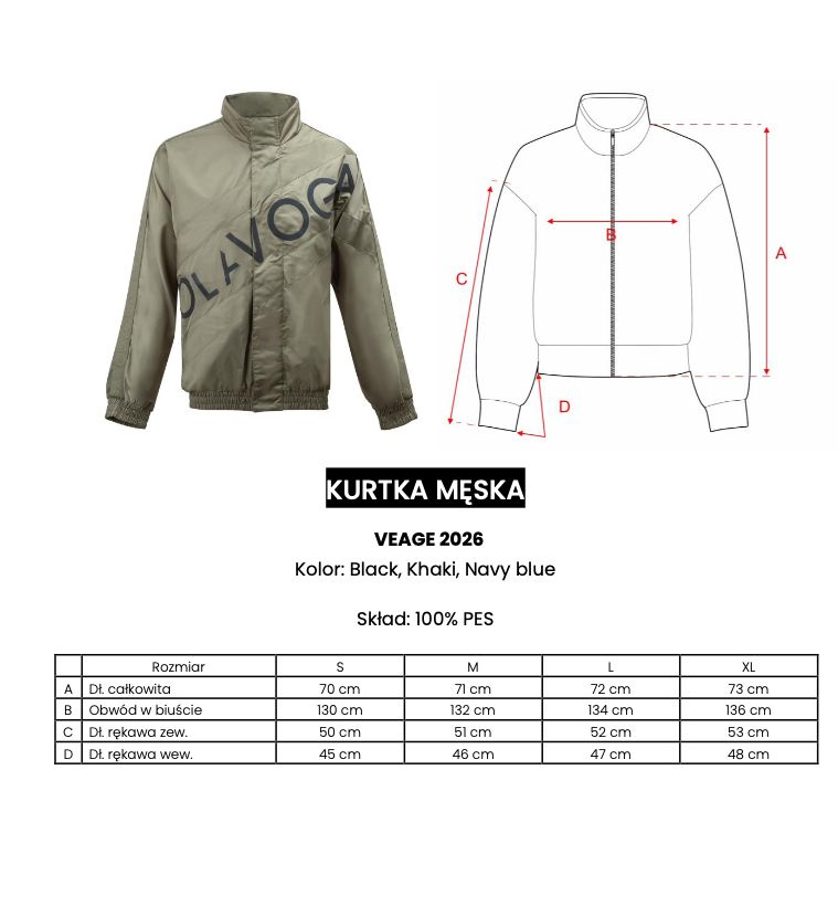 Kurtka męska OLAVOGA VEAGE 2026 khaki