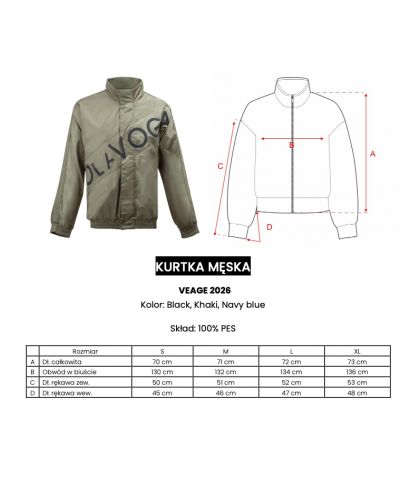 Kurtka męska OLAVOGA VEAGE 2026 czerń - FashionPlace - 8