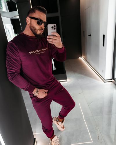 Komplet męski OLAVOGA SKIP 2026 burgund - FashionPlace - 1