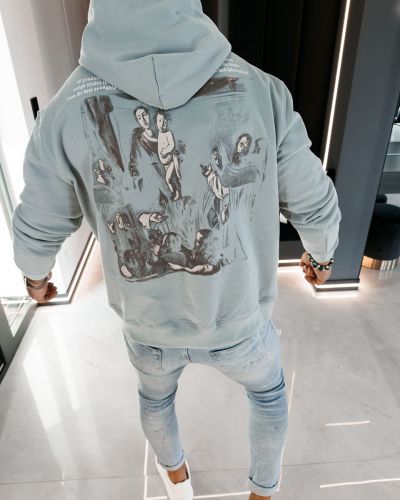 Bluza męska OLAVOGA OFI 2026 niebieska - FashionPlace - 1