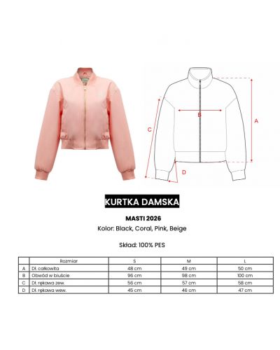 Kurtka damska OLAVOGA MASTI 2026 coral - FashionPlace - 7