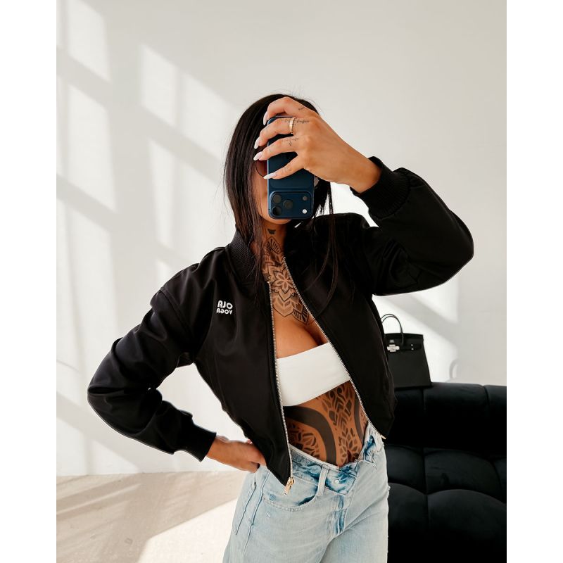 Kurtka damska OLAVOGA MASTI 2026 czerń - FashionPlace - 1