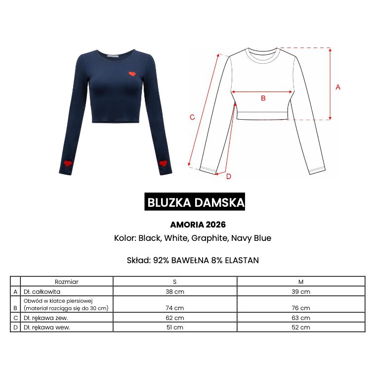 Bluzka damska OLAVOGA AMORIA 2026 navy blue