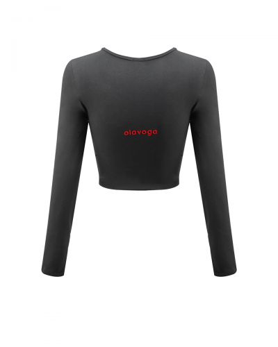 Bluzka damska OLAVOGA AMORIA 2026 grafit - FashionPlace - 7