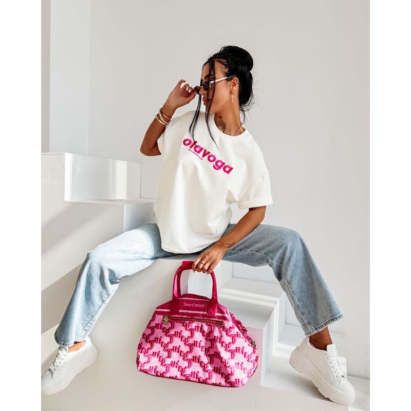 T-shirt damski OLAVOGA NIMUE 2026 ecru - FashionPlace - 1