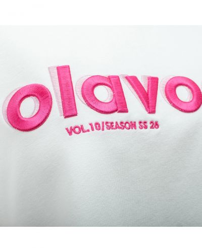 T-shirt damski OLAVOGA NIMUE 2026 ecru - FashionPlace - 6