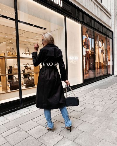 Płaszcz damski OLAVOGA ZYRO 2026 czerń - FashionPlace - 4