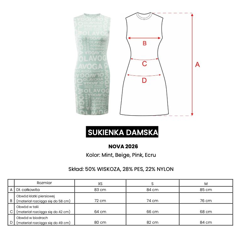 Sukienka OLAVOGA NOVA 2026 beż