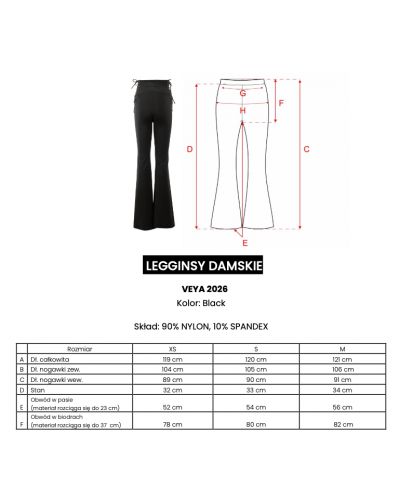 Legginsy OLAVOGA VEYA 2026 czerń - FashionPlace - 6