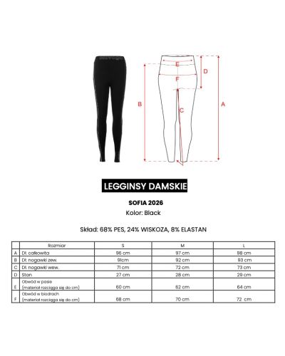 Legginsy OLAVOGA SOFIA 2026 czerń - FashionPlace - 7