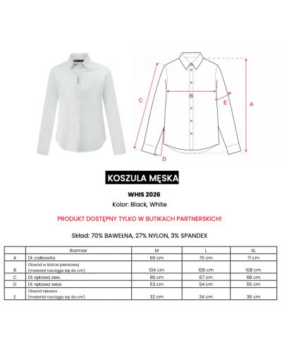 Koszula męska OLAVOGA WHIS 2026 biała - FashionPlace - 10