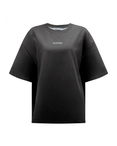 T-shirt damski OLAVOGA SOREYA 2026 czerń - FashionPlace - 3