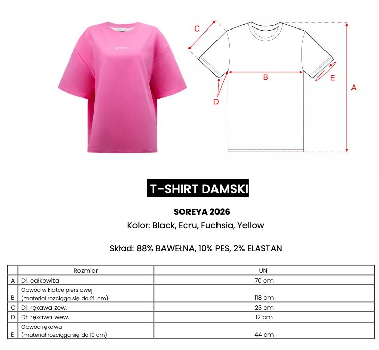 T-shirt damski OLAVOGA SOREYA 2026 ecru