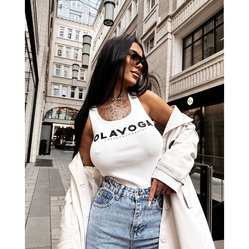 Top damski OLAVOGA PERDITA 2026 ecru - FashionPlace - 1