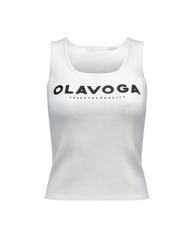 Top damski OLAVOGA PERDITA 2026 ecru - FashionPlace - 4