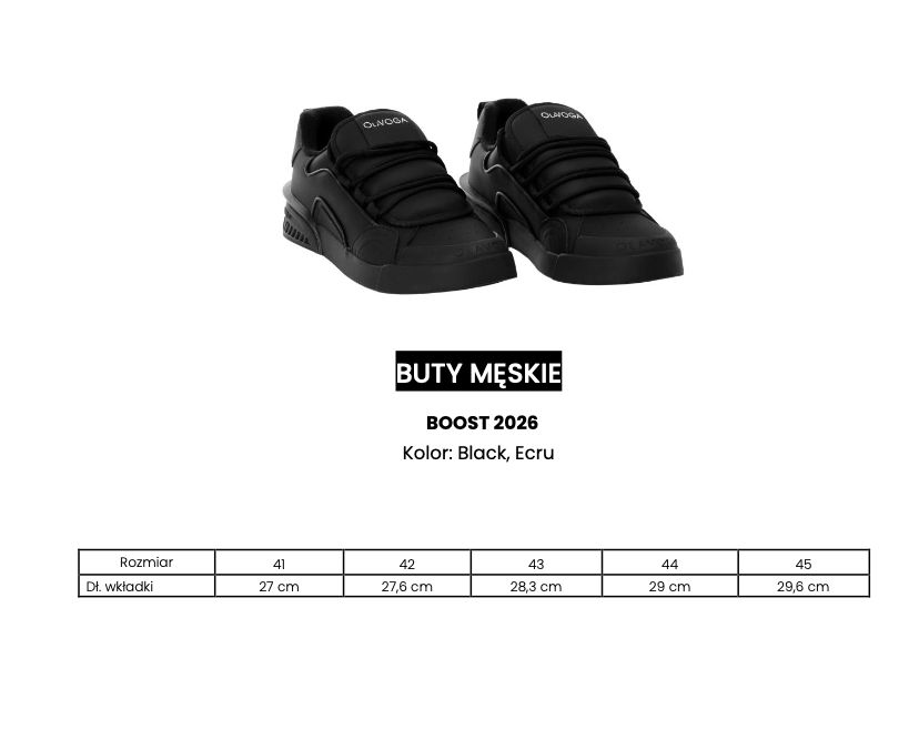 Buty męskie OLAVOGA BOOST 2026 czerń