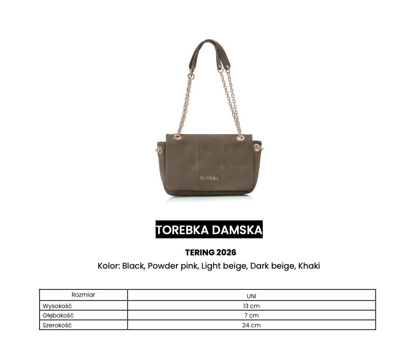 Torebka damska OLAVOGA TERING 2025 róż