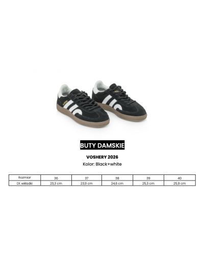 Buty damskie OLAVOGA VOSHERY 2026 czerń + biel - FashionPlace - 9