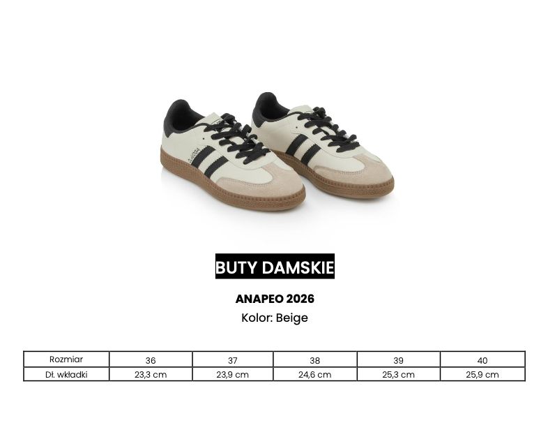 Buty damskie OLAVOGA ANAPEO 2026 beige