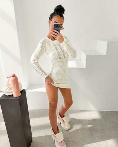 Sukienka OLAVOGA PAM 2026 ecru - FashionPlace - 1