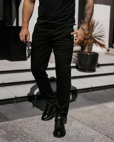 Spodnie męskie OLAVOGA LUON 2026 czerń - FashionPlace - 1