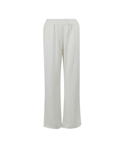 Spodnie damskie OLAVOGA LUXE LOUNGE 2026 ecru - FashionPlace - 3