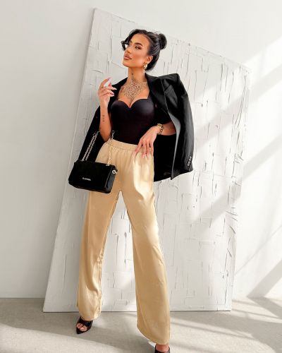 Spodnie damskie OLAVOGA LUXE LOUNGE 2026 beż - FashionPlace - 1